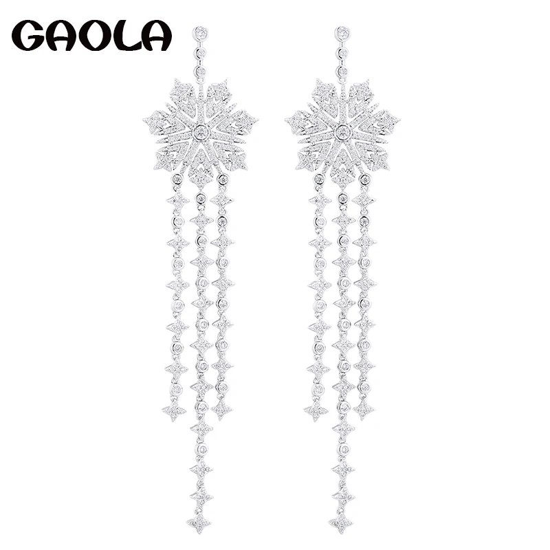 

GAOLA Women Geometric Dangle Earrings Long Flower Earring Fashion Jewelry GLE9105