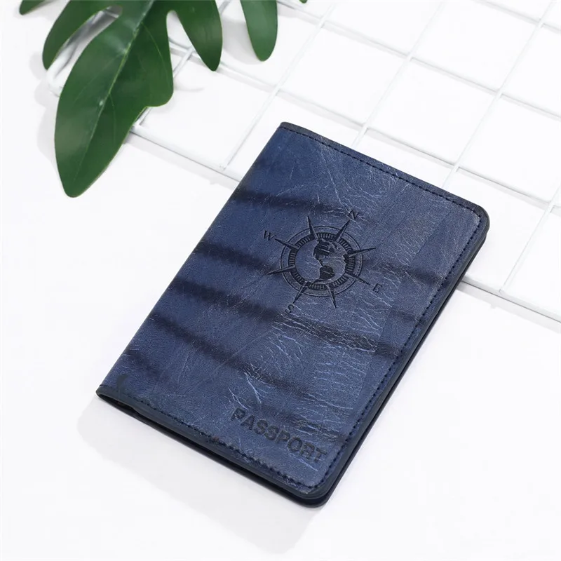 Zoukane New Cover Travel Passport Cover Card Case Women Men Travel Credit Card Holder Travel ID&Document Passport Holder CH07A - Цвет: Blue