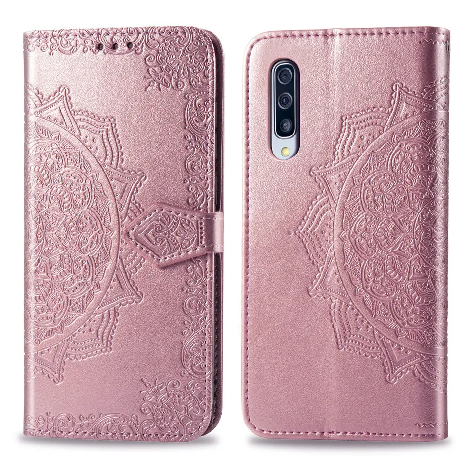 Ретро Чехол Для samsung Galaxy A10 A30 A40 A50 A70 S10E S10 S9 S8 S7 A6 A7 A8 A9 J4 J6 плюс тиснение Мандала крышка DP05Z
