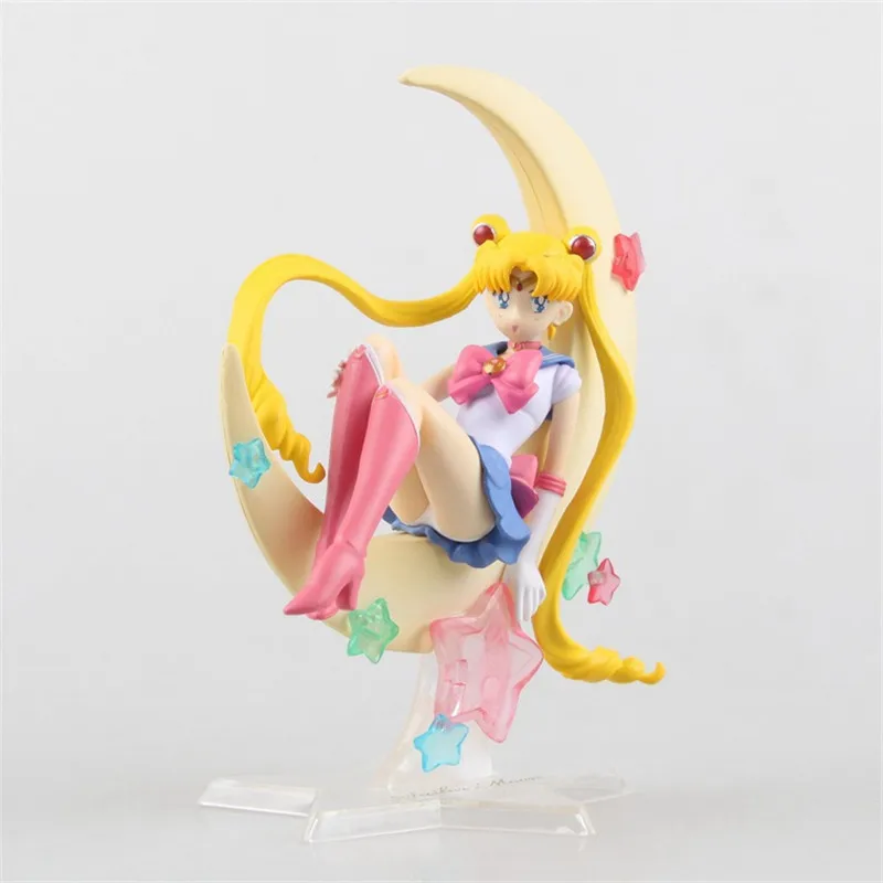 Аниме Сейлор Мун фигурки Tsukino Usagi Figuras Коллекция Модель игрушки куклы Brinquedos 15 см|toy