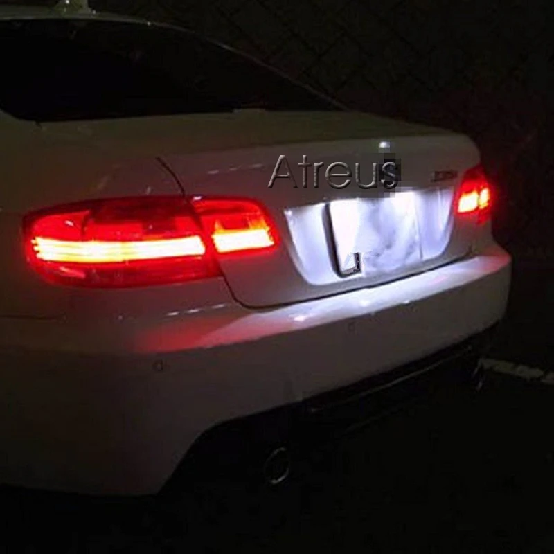 PAKUSI 1 пара светодиодный Автомобильный Номерной Знак 12 В для BMW E46 4D 323i 325i 328