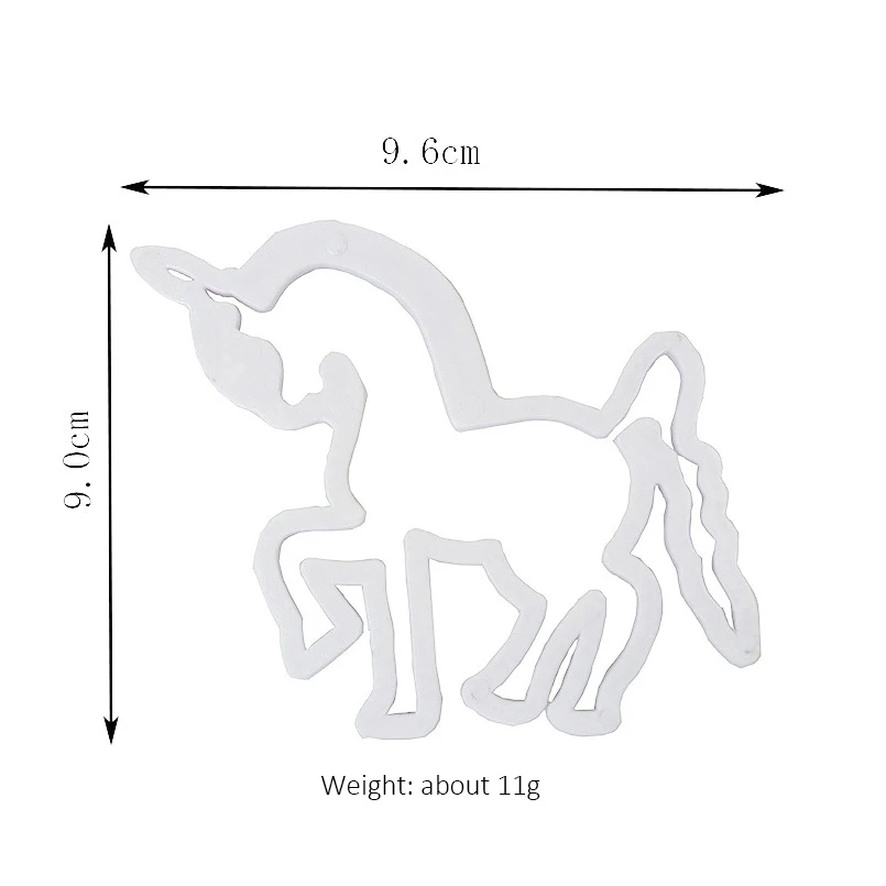 Пластиковые в форме единорога тиснение печенье формы для сахара DIY Хлеб нож