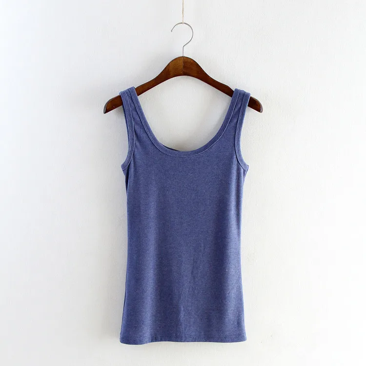 Женская Облегающая майка с глубоким вырезом модная однотонная хлопковая без