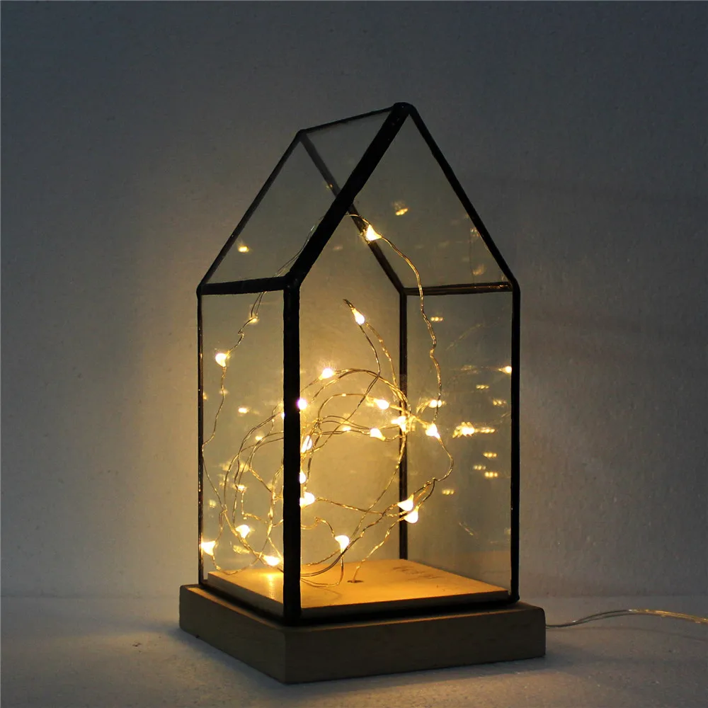 Настольная Геометрическая Стеклянная Чаша Форма террариумные растения бонсай