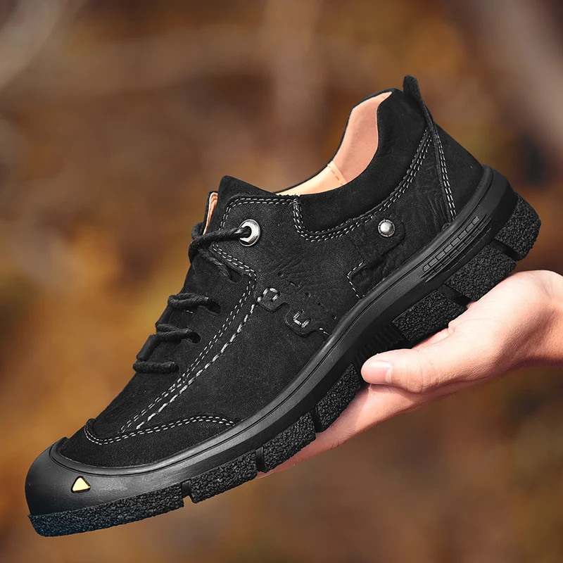 Мужские водонепроницаемые резиновые удобные уличные повседневные туфли Мужская