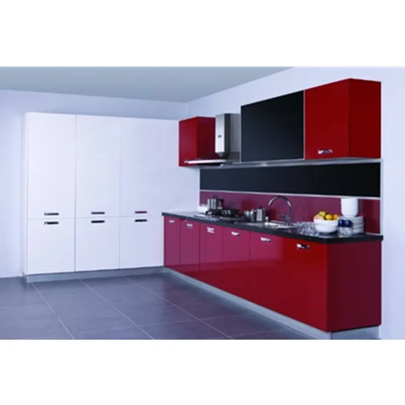Глянцевый красный дизайн кухонного шкафа|red kitchen cabinets|high gloss cabinetshigh cabinet |