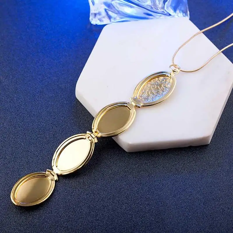 Magic Photo Pendant Memory Floating Expanding Photo Locket Necklace Plated Box Fashion Album Box Necklaces