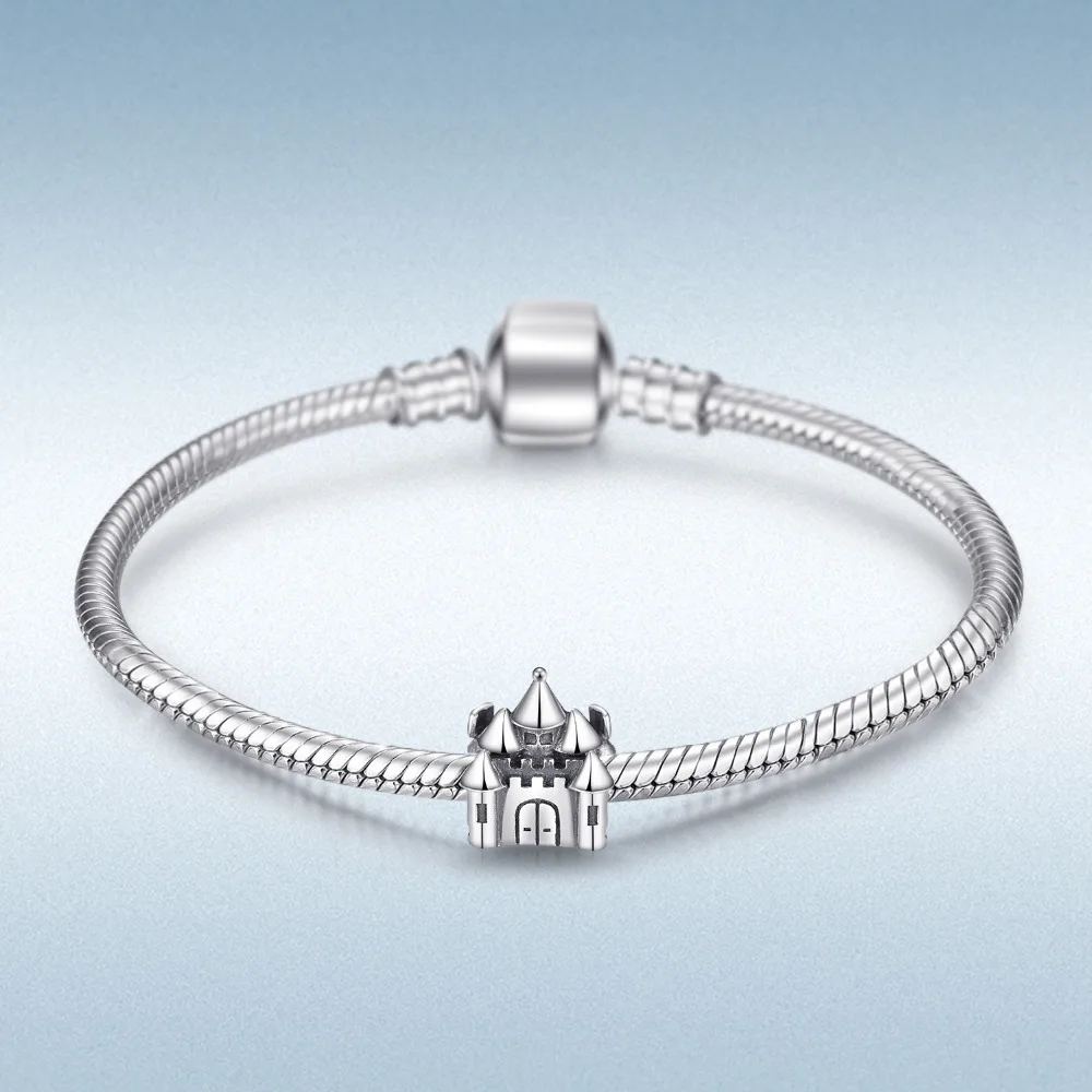 Jewelrypalace стерлингового серебра 925 сказочный замок бисер Подвески Fit Браслеты