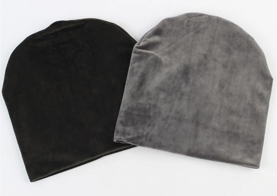 Женская велюровая шапка бини, повседневная, полиэстер, Skullies Beanies для женщин, зимняя, бархатная, простая Балаклава, шапка Sapka