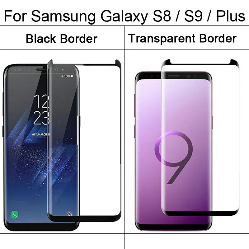TOMKAS 5D Защита экрана для samsung Galaxy S9 стекло 3D изогнутые края легко установить для samsung S8 Plus S9 Plus закаленное стекло