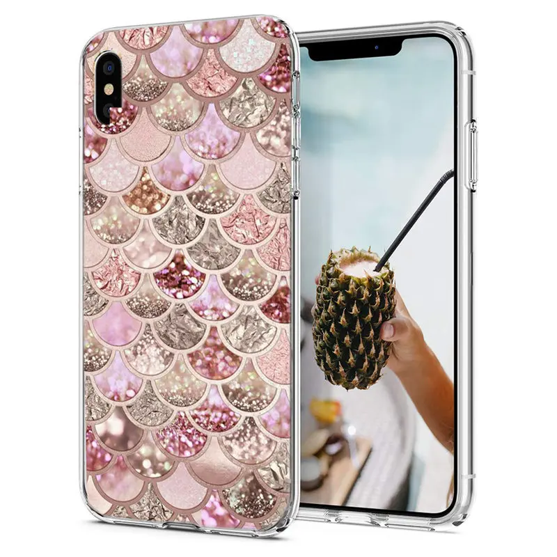 ТПУ класса люкс для iPhone 7 8 Plus XS Max X XR 6 6s цветной рисунок в полоску мягкий чехол с