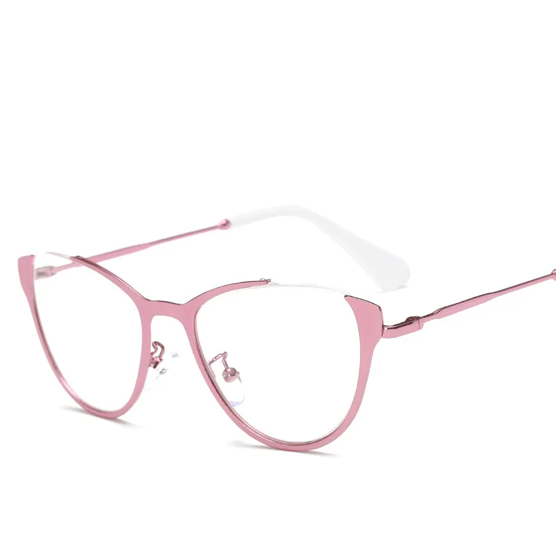 New Fashion Men Optical Glasses Frame For Women High Quality Metal Vintage Eyeglasses Half-frame Eyewear Male Female | Аксессуары для