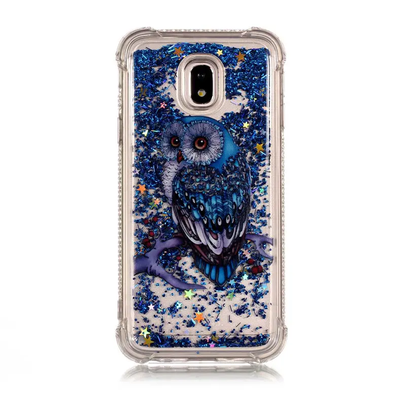 For Samsung Galaxy J330 J3 2017 EU Version Phone Case Dynamic Glitter Luxury Unicorn Liquid Quicksand Soft Silicone Back Cover |