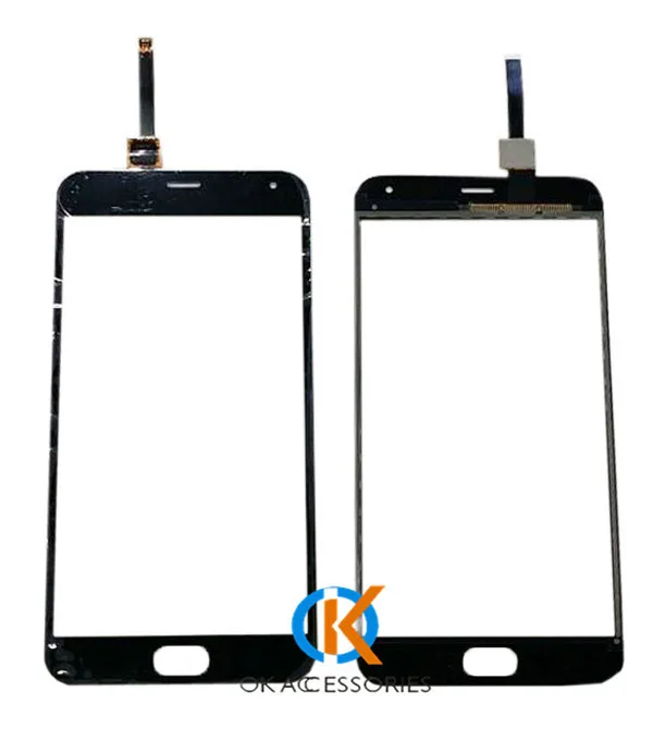 Сенсорный экран 5 дюйма для Meizu M2 Note 2 дигитайзер сенсорной панели переднее стекло