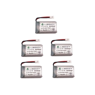 Бургундия 5 шт. 3,7 V 600 mAh Lipo аккумулятор с 5 в 1 зарядным устройством для Syma X5 X5C X5S X5SC X5SW RC Квадрокоптер вертолет RC самолет - Цвет: Бургундия