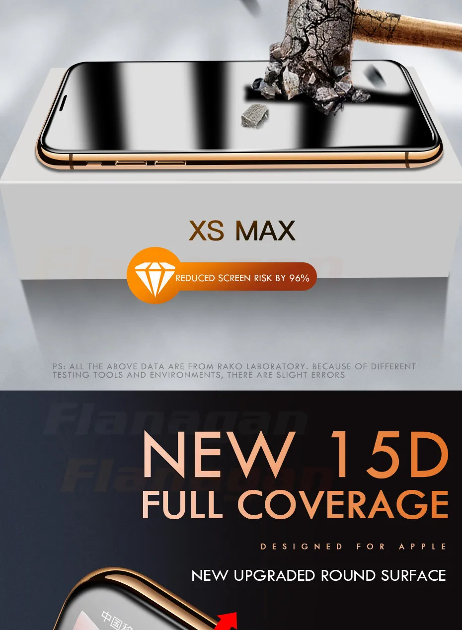 15D Защитное стекло для iPhone 6 6s 7 8 plus XR X XS стекло полное покрытие iPhone 11 Pro Max защита экрана закаленное стекло