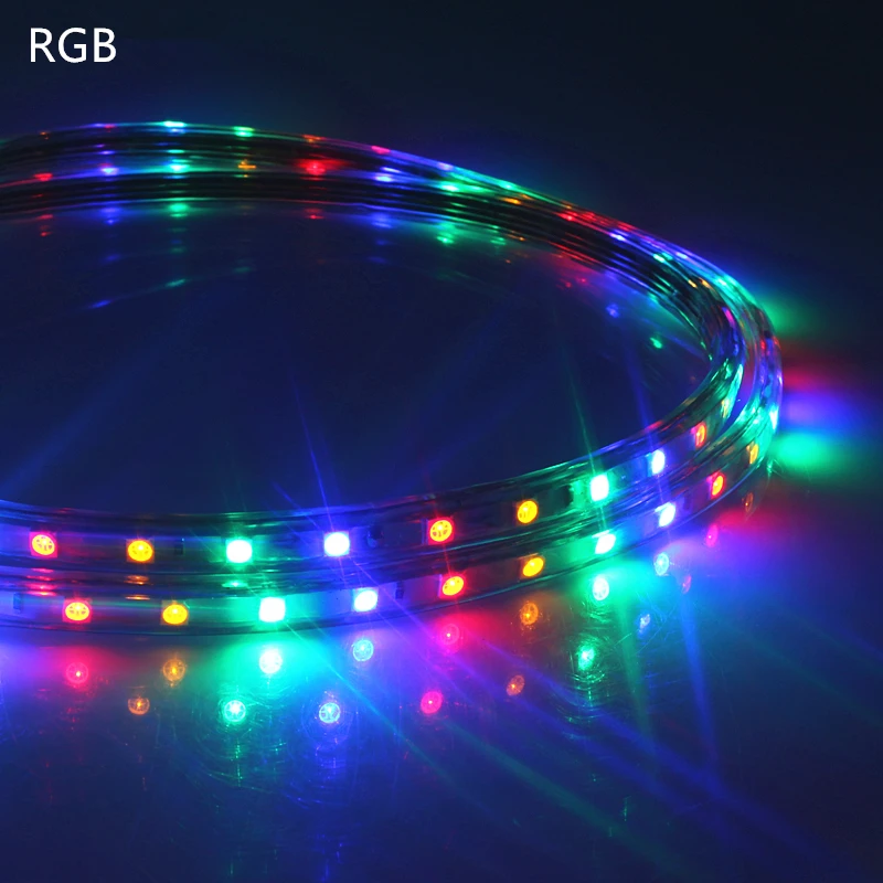 10 м 220 В Водонепроницаемая супер яркая светодиодная лента с водонепроницаемым