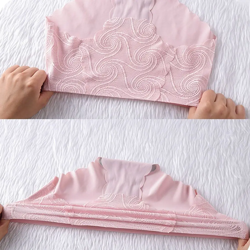 Горячая Распродажа оригинальные бесшовные кружевные трусики с оборками цельные