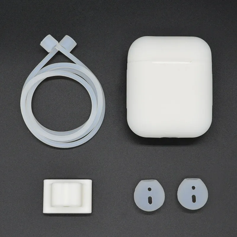 Silicone Protector Case For AirPods Charging Anti Lost Strap Free Lanyard Airpods I7s TWS Earphone | Электроника