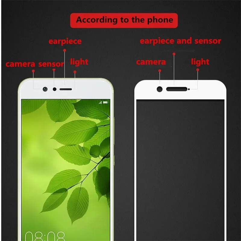 2 шт. полное покрытие закаленное Стекло для HUAWEI P10 selfie экран защитный чехол 9 H