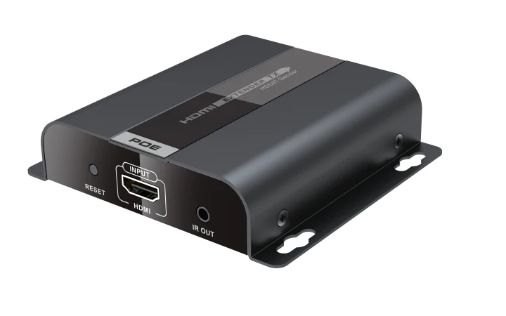 До 120 м LKV383POE HDBitT HDMI удлинитель через один CAT5/5e/6 HDCP конвертер 1080P с POE бесплатная