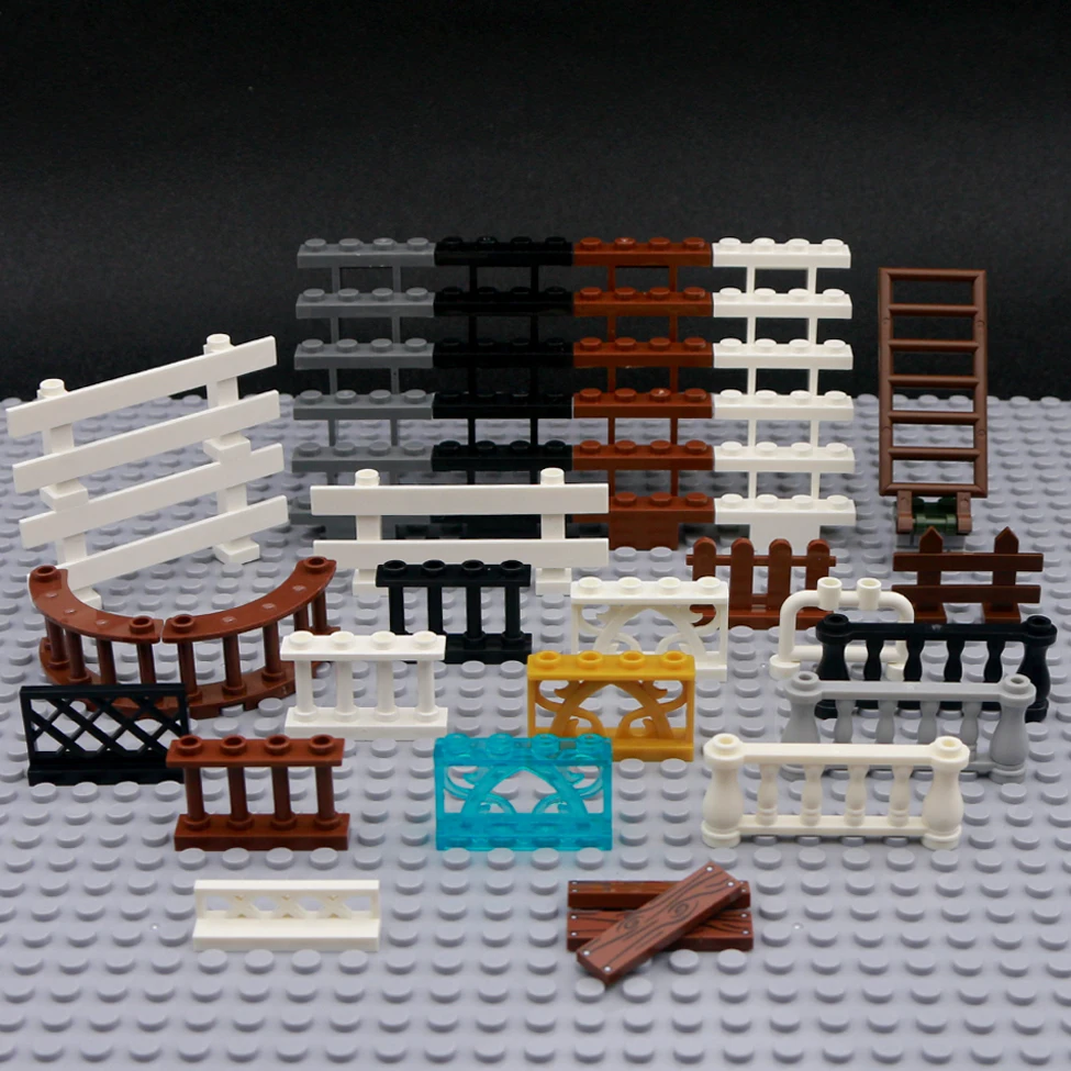 Аксессуары для ограждения лестницы MOC мини фигурки дом сад военные игрушки