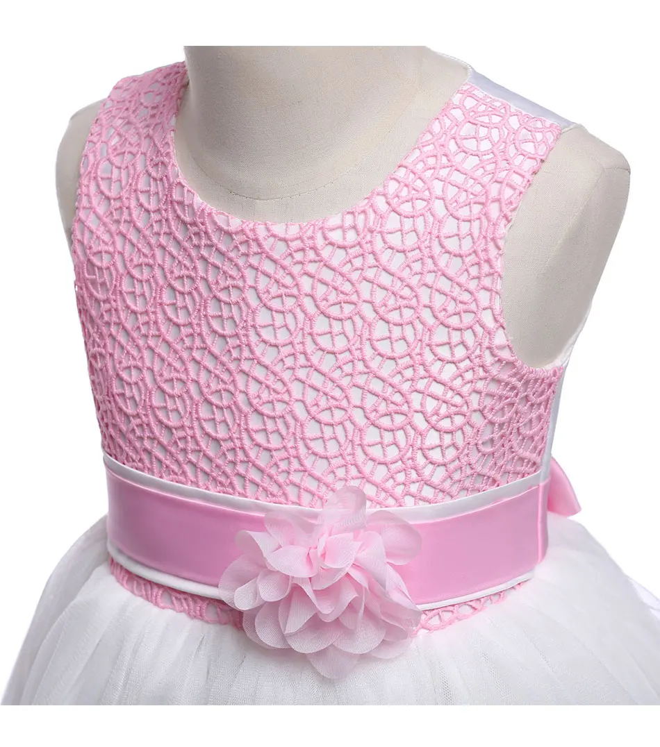 Teen girls lace Wedding gown Long elegant princess dress holiday ceremonial clothing sleeveless flower | Детская одежда и обувь