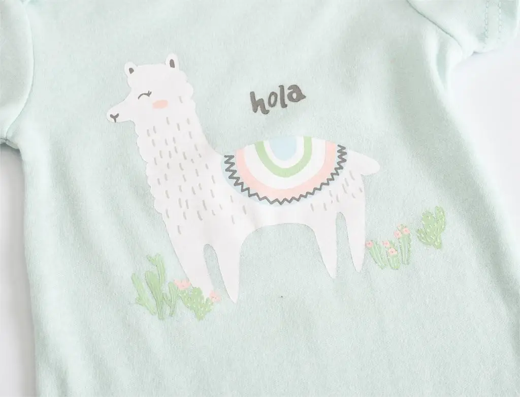 Kavkas/6 шт. Детские боди из хлопка с короткими рукавами Roupa De Bebes летний комплект одежды для маленьких мальчиков