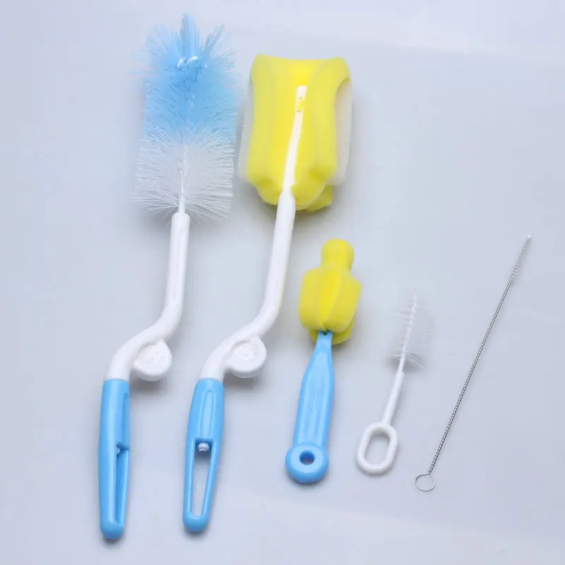 5 шт./компл. губка Детские щетки для бутылочки молока набор многофункциональных