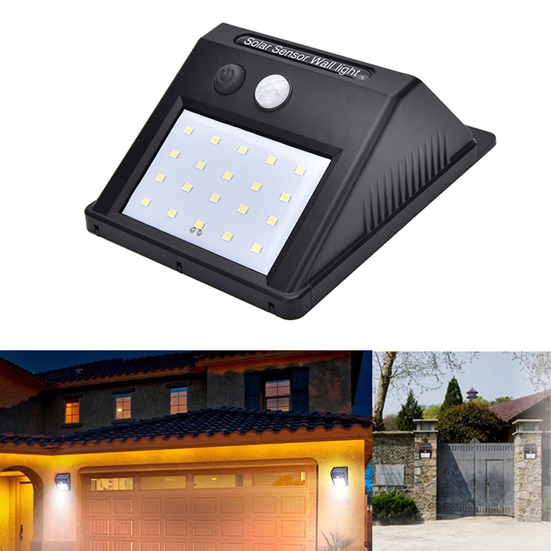 Hot Sale 20 LED Waterproof Motion Sensor Solar Power Wall Light Outdoor Security Lamp Quick Transport #96185 | Лампы и освещение