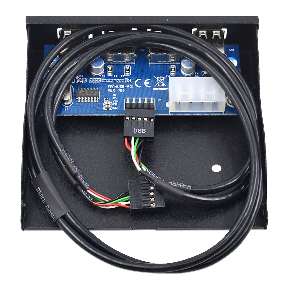 CHIPAL 4 порта 3 5 &quotFloppy Bay USB 2 0 концентратор USB2.0 Передняя панель расширительный