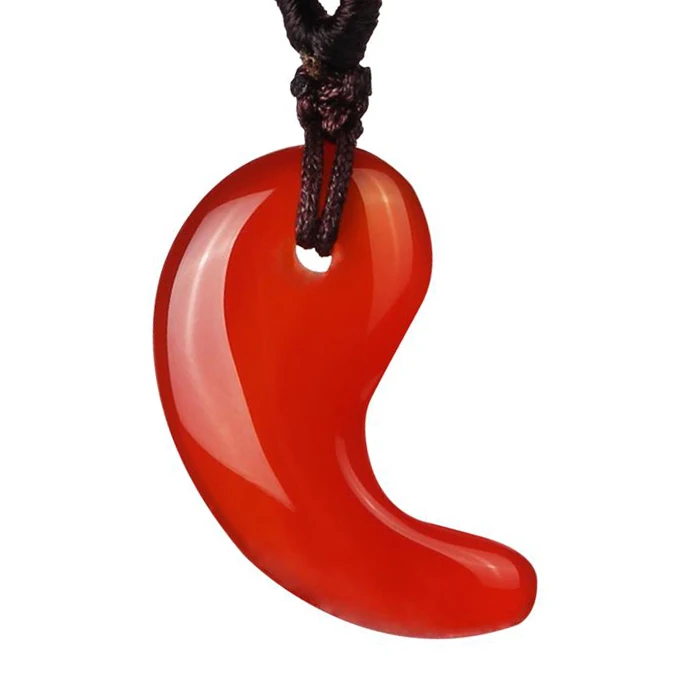 Натуральный Подвеска из вулканического стекла Тай Чи кулон цепочки и ожерелья