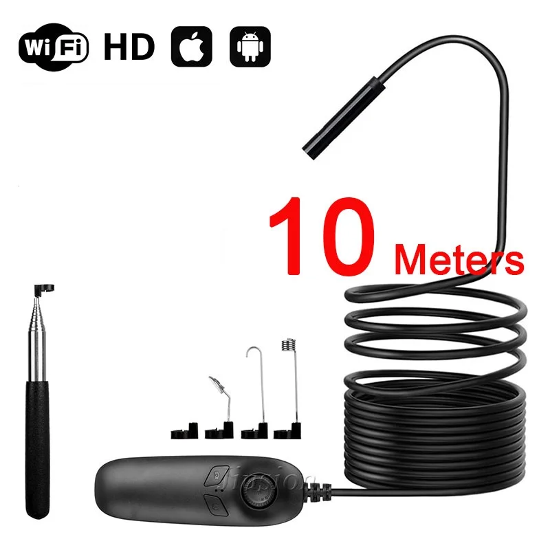 Wifi USB эндоскоп мини камера Инспекционная гибкий микроскоп Otoscope видео рекордер