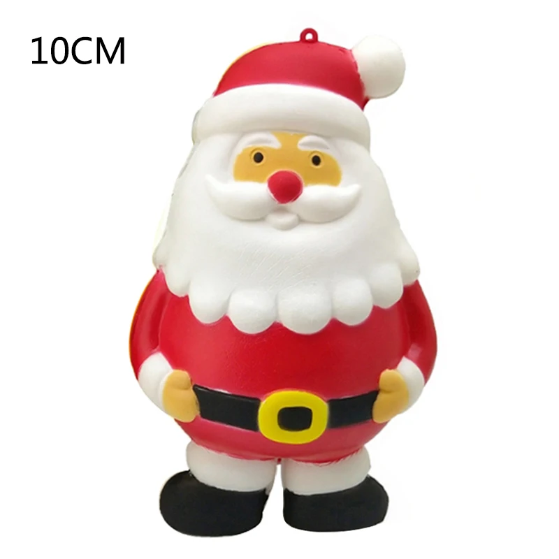 10CM Новинка, кавайный Санта Клаус, мягкий, медленно поднимающийся, ароматизированный, сжимается, игрушка, телефон, ремни, облегчение стресса, забавный, для детей, рождественский подарок - Цвет: 10CM