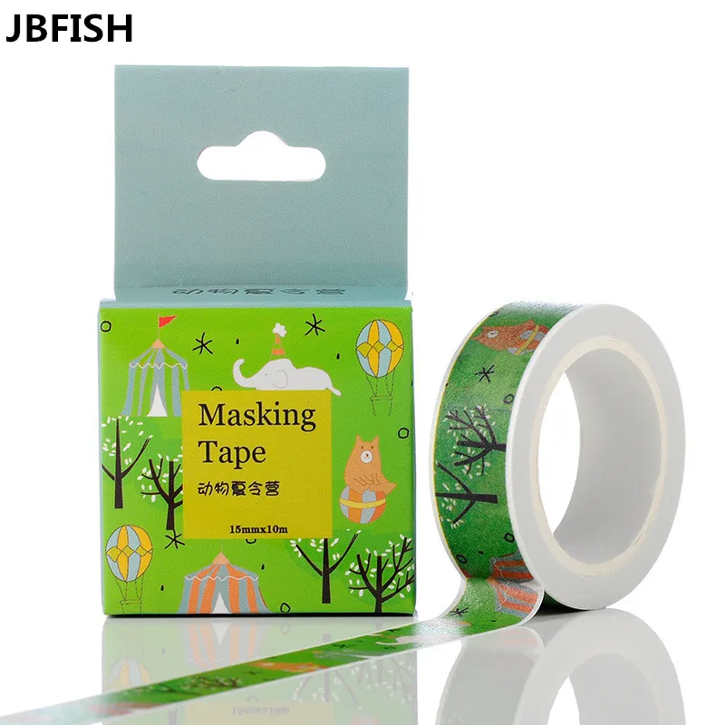 JBFISH Happy Farm животные васи клейкая лента для маскировки декоративная скрапбукинга