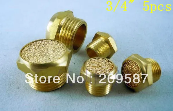 

5pcs Pneumatic Breather Vent Silencers Mufler 3/4" BSPT