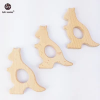 lets make baby teether 10pc wooden kangaroo toys necklace materials nursing accessories gifts charm wooden teether
