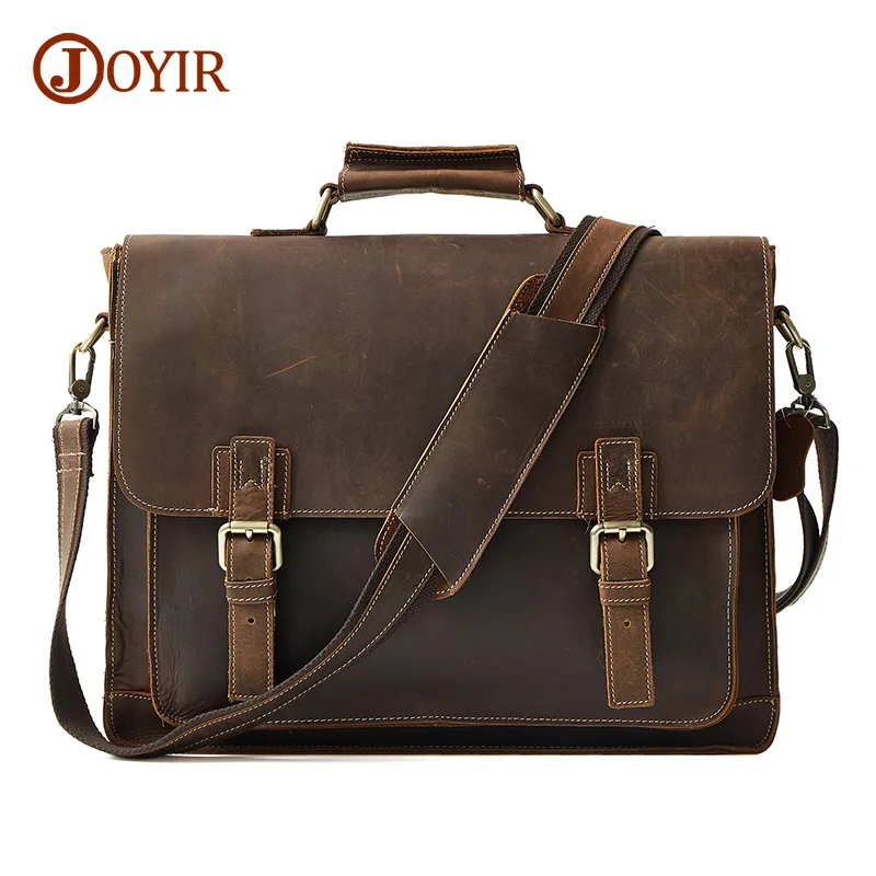 Сумка-мессенджер JOYIR мужская из натуральной кожи брендовая сумочка-тоут