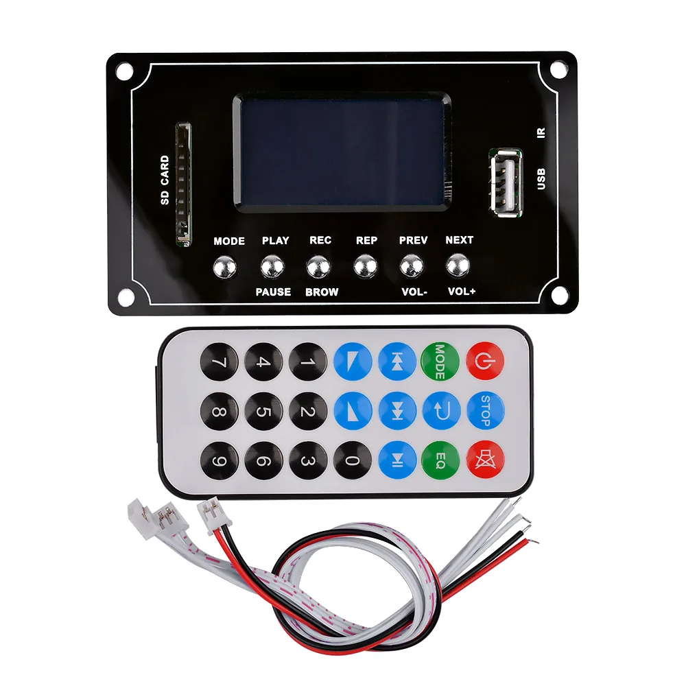 AIYIMA Беспроводной Bluetooth MP3 декодер доска 12 V декодирования аудио WMA FLAC USB SD AUX FM