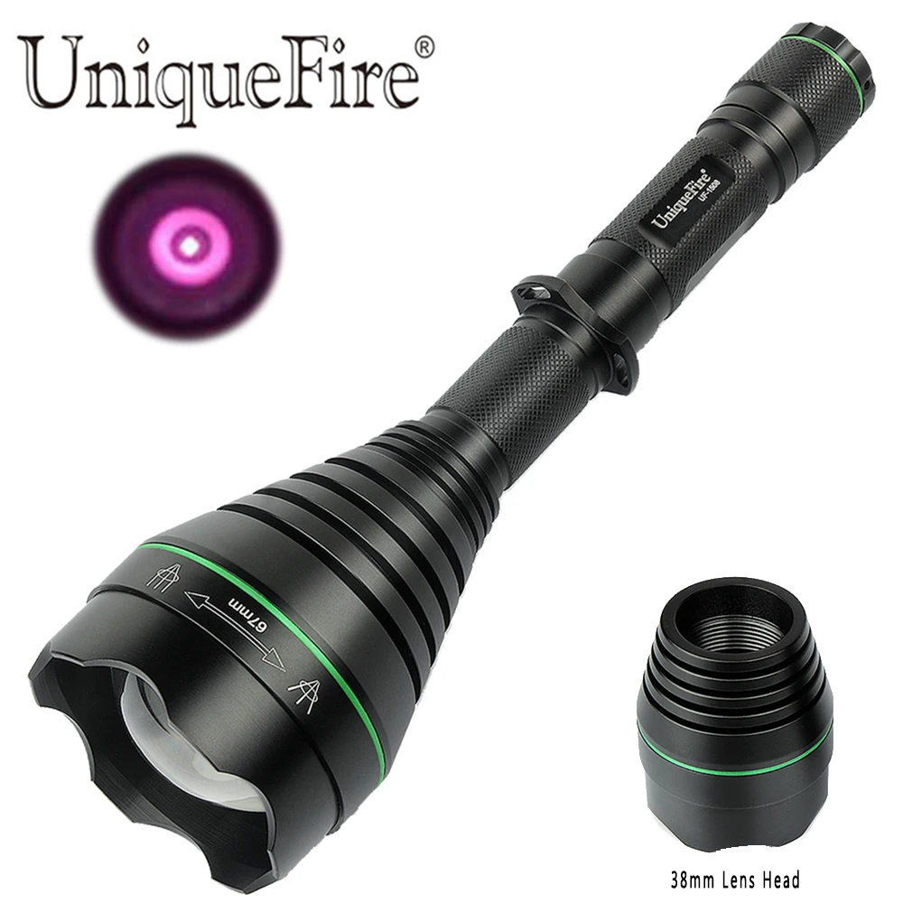 UniqueFire мощный светодиодный фонарик 1508 T67 IR 940nm Lanterna тактический охотничий зум