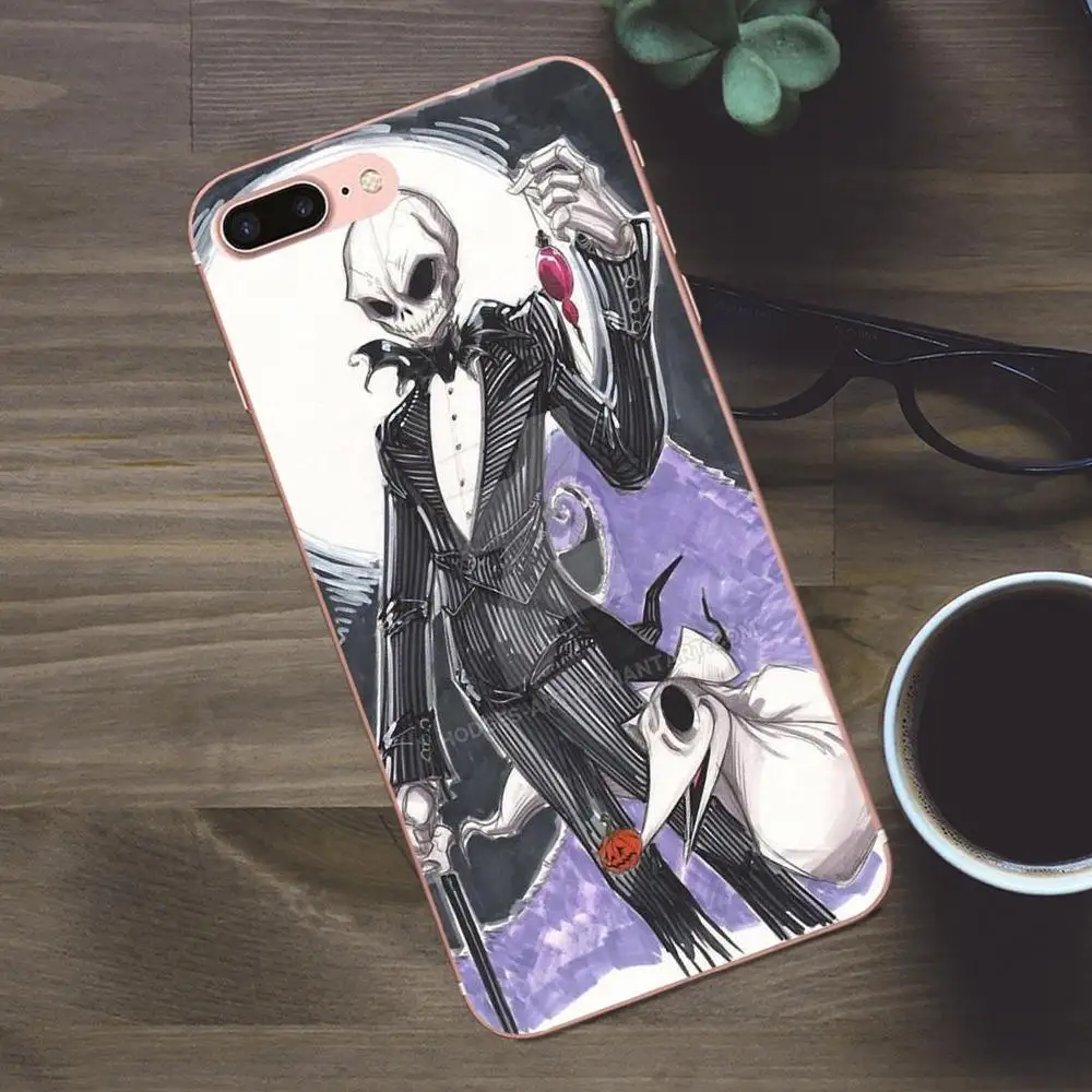 Мягкие защитные чехлы из ТПУ Jack Skellington для Huawei G8 Honor 5C 5X6 6X7 8 9 Y5II Mate P7 P8 P9 P10 P20 Lite Plus 2017