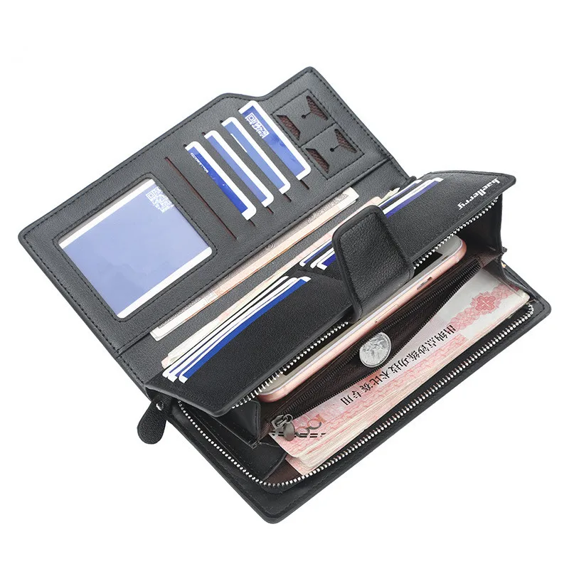 Мужские кошельки Длинные 2020 люксовый бренд мужской кошелек клатч кожаный на