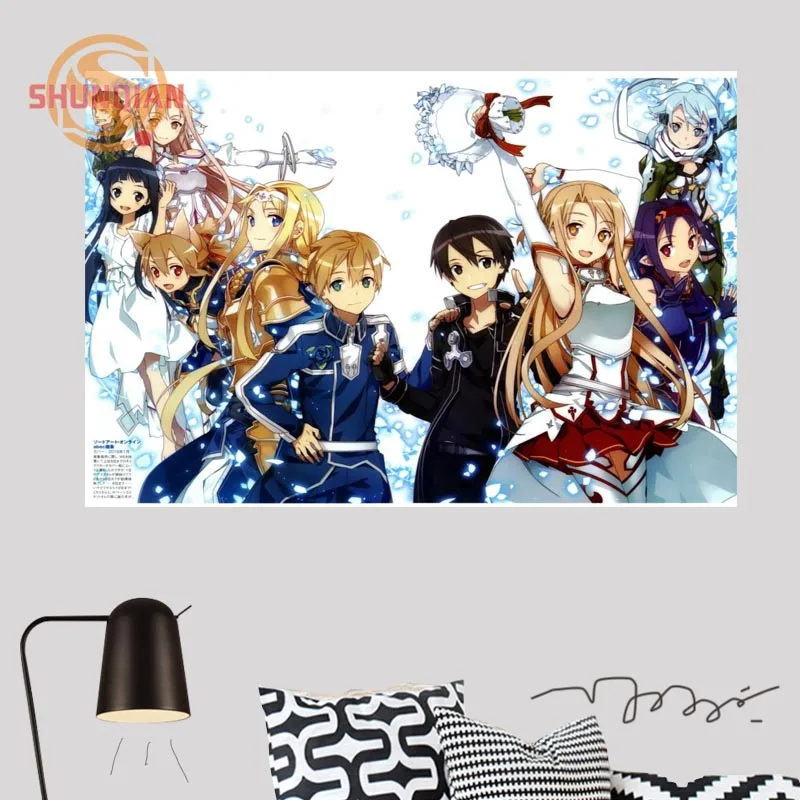 Декор для дома на заказ искусство меча в Интернете Холст Тканевый плакат постер