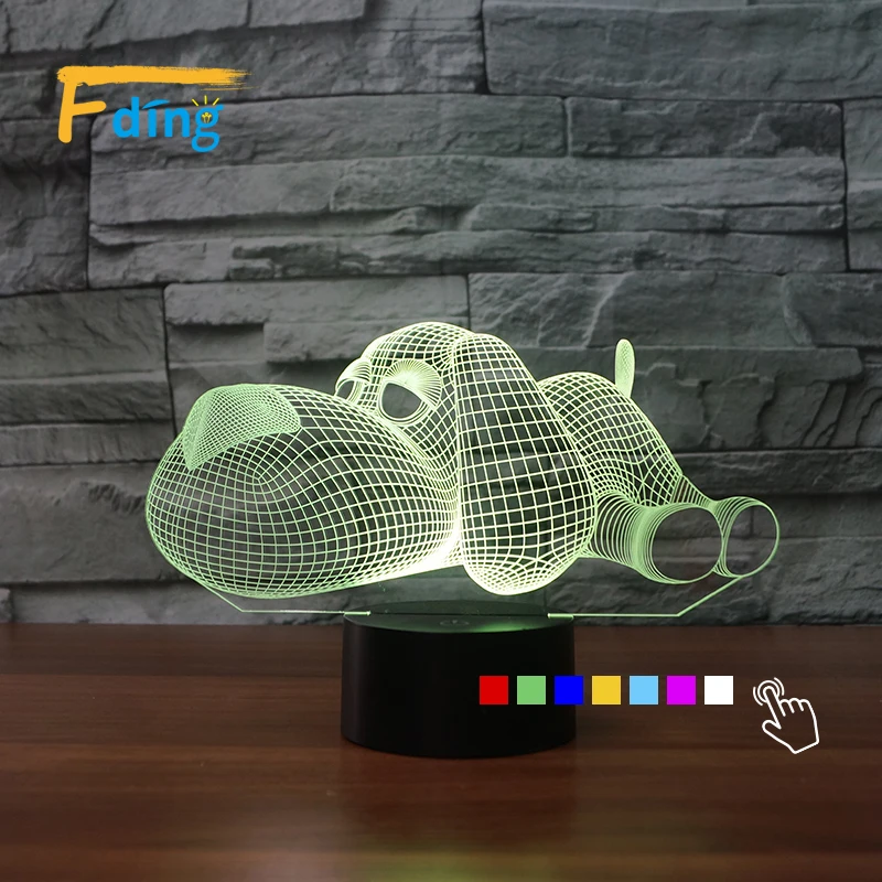 Настольная лампа светодиодная 3D|nightlights for kids|3d bulbing lightlava lamp |