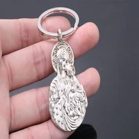 exquisite metal key ring marie jesus decorative pendant catholic santa ana madonna key chain jewelry gift