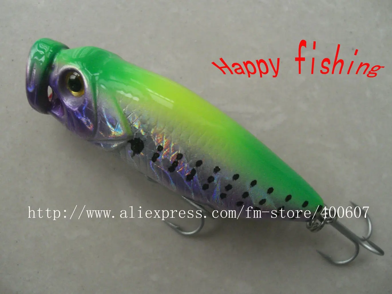 Пластиковая приманка для рыбалки с поверхностью (P60F) наслаждайтесь розничным