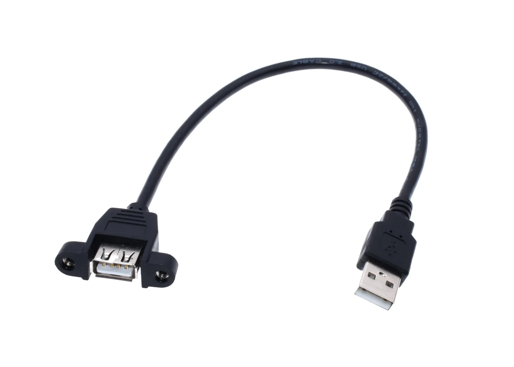 USB 2 0 мужчина к гнезду гнездо панель крепление с винтами кабель Шнур для ПК