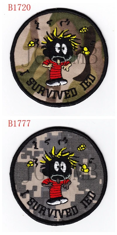 Новый военный патч для боевого духа военного флота США EOD I survivde IDE|embroidery patch|military