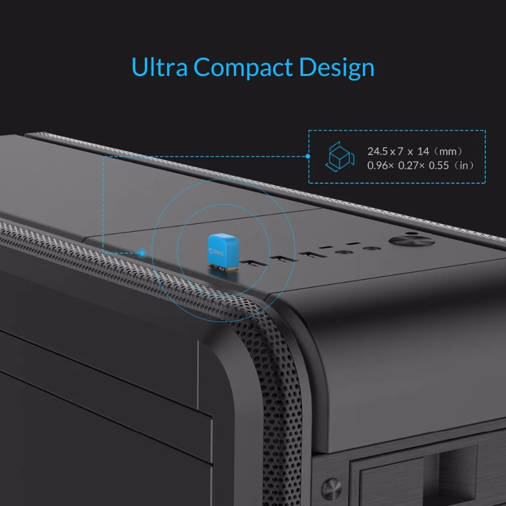 ORICO Bluetooth 4,0 адаптер USB ключ передатчик приемник для ПК для Windows Vista Совместимый Bluetooth 2,1/2,0/3,0