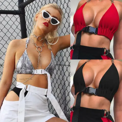 Женский бюстгальтер с пряжкой спереди без косточек бюстье укороченный топ